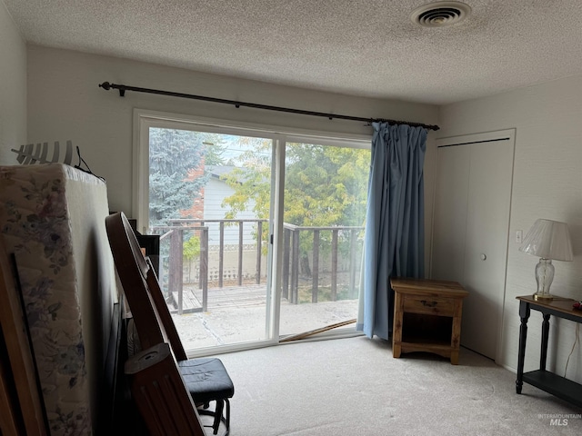 1111 SW 11th Ave, Ontario, OR 97914 - doorway featuring a textured ceiling, carpet flooring, a wealth of natural light, and visible vents