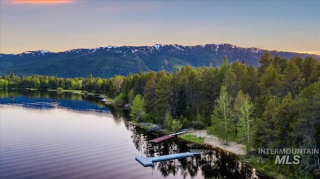 140 Jacks Loop, Donnelly, ID 83615 - view of mountain backdrop with a heavily wooded area and a large body of water