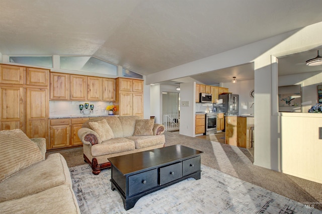 4420 N Ginzel St, Boise, ID 83703 - living area with light colored carpet and vaulted ceiling