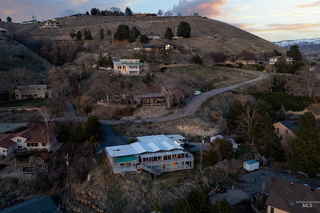 4420 N Ginzel St, Boise, ID 83703 - aerial view at dusk with a mountain view