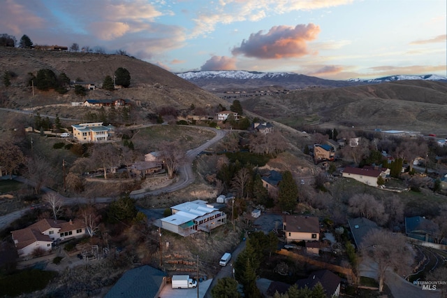 4420 N Ginzel St, Boise, ID 83703 - aerial view at dusk with a mountain view