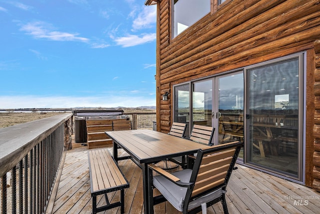 13331 Peaceful Way, Nampa, ID 83686 - wooden deck featuring outdoor dining area