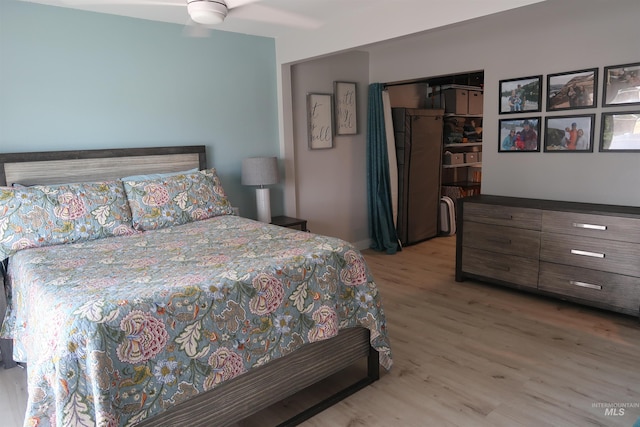 2405 23rd St, Clarkston, WA 99403 - bedroom featuring wood finished floors and ceiling fan