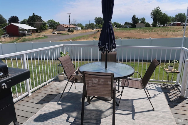2405 23rd St, Clarkston, WA 99403 - wooden terrace featuring outdoor dining space