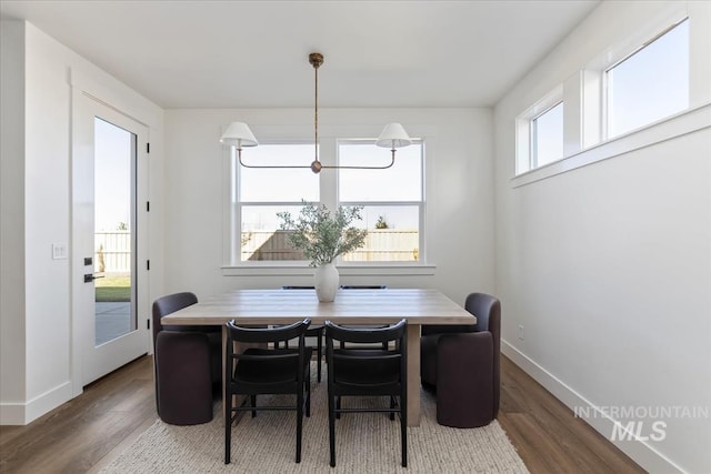 4265 W Thornapple Dr, Meridian, ID 83646 - dining room featuring wood finished floors and baseboards