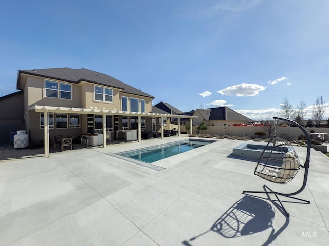 7063 S Pear Blossom, Meridian, ID 83642 - view of pool with a fenced in pool, a patio, and fence