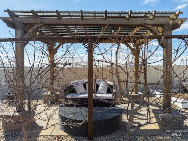 7063 S Pear Blossom, Meridian, ID 83642 - view of patio with a pergola