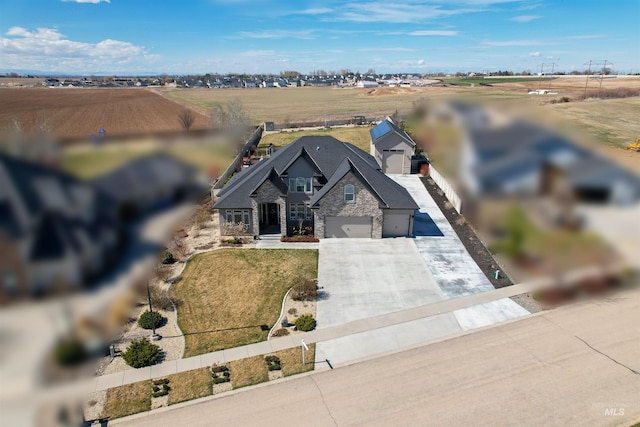 7063 S Pear Blossom, Meridian, ID 83642 - bird's eye view with a rural view