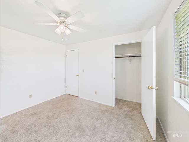 1673 Thomas, Emmett, ID 83617 - unfurnished bedroom featuring carpet flooring, ceiling fan, and a closet