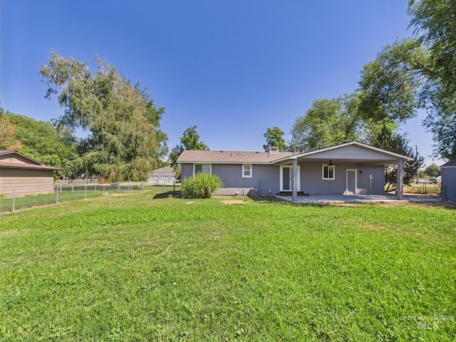 1673 Thomas, Emmett, ID 83617 - back of property featuring a patio area and a ceiling fan