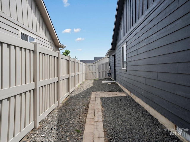 view of fenced backyard