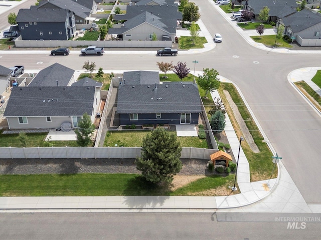 aerial perspective of suburban area