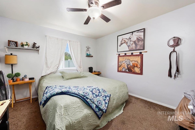 909 Arrow Wood Ct, Twin Falls, ID 83301 - carpeted bedroom with baseboards and ceiling fan