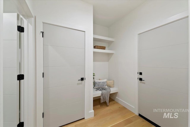 interior space featuring light hardwood / wood-style floors