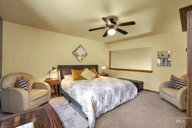 141 Stibnite St Unit 15, Mccall, ID 83638 - bedroom with carpet, baseboards, and ceiling fan