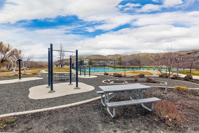 20513 N Glenisla Ave, Boise, ID 83714 - communal playground with fence and a mountain view