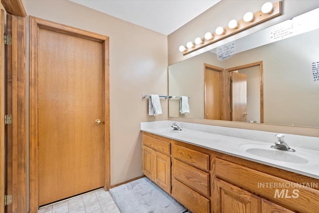 bathroom with vanity