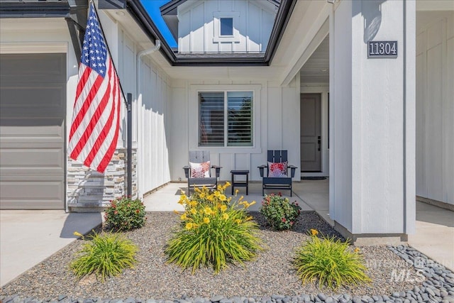 11304 W Helenium Dr, Star, ID 83669 - entrance to property featuring board and batten siding