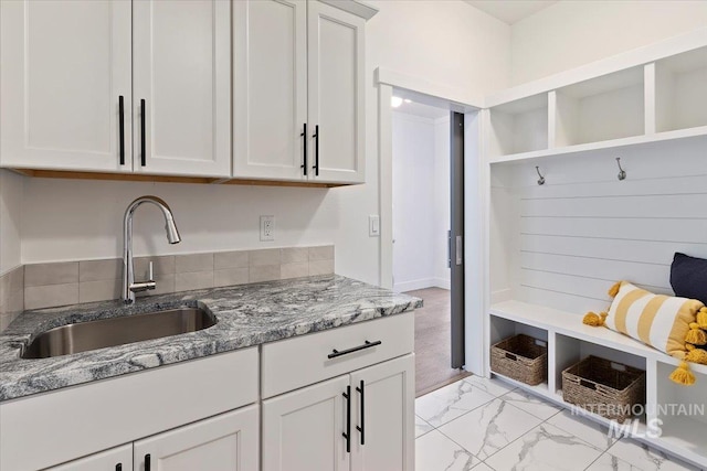2895 Evening Sun Dr, Twin Falls, ID 83301 - mudroom featuring a sink and light marble finish flooring