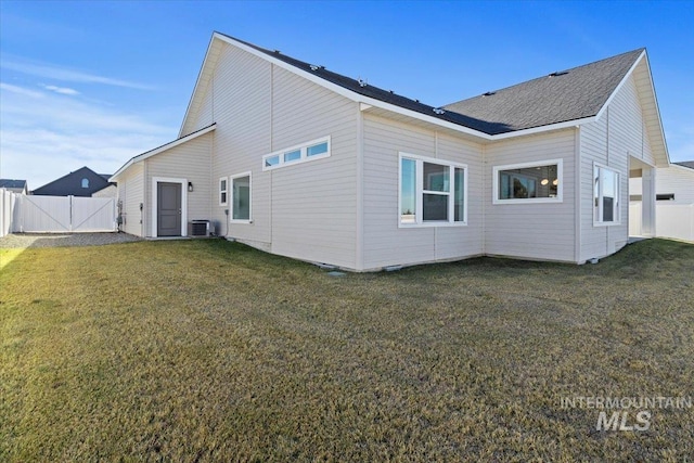 2895 Evening Sun Dr, Twin Falls, ID 83301 - rear view of property with cooling unit and a gate
