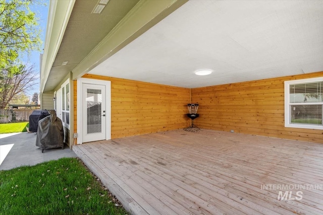 659 N Palmetto Dr, Eagle, ID 83616 - wooden deck with area for grilling