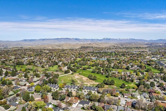 659 N Palmetto Dr, Eagle, ID 83616 - aerial view with a residential view, a mountain view, and golf course view