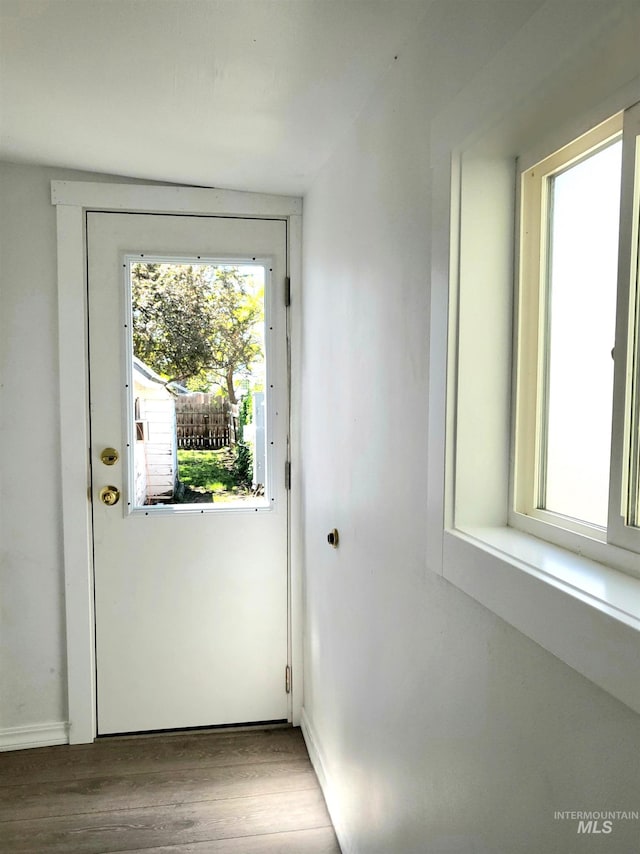 116 E 2nd St, Middleton, ID 83644 - entryway with wood finished floors and baseboards