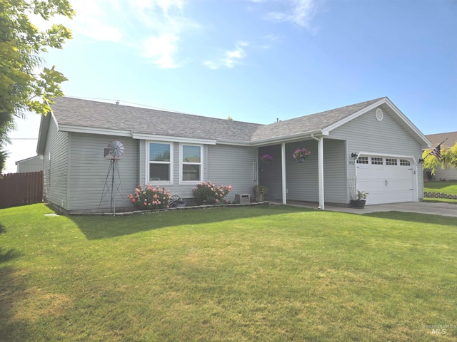 1451 Spurlock Ct, Twin Falls, ID 83301 - ranch-style house with a garage, driveway, and a shingled roof