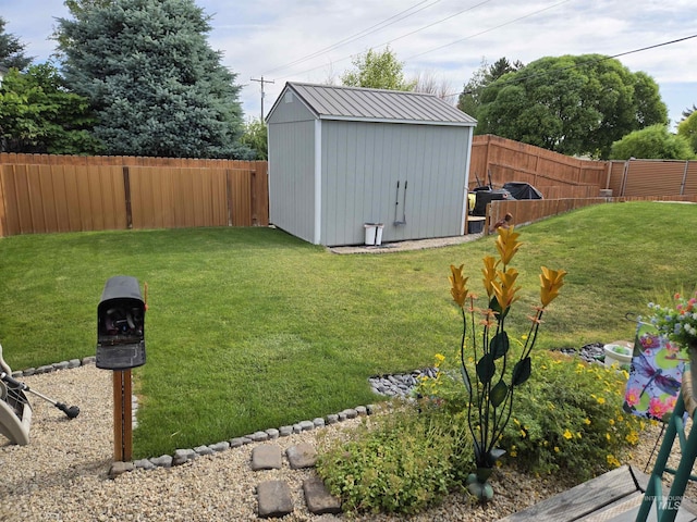 1451 Spurlock Ct, Twin Falls, ID 83301 - fenced backyard with a storage shed