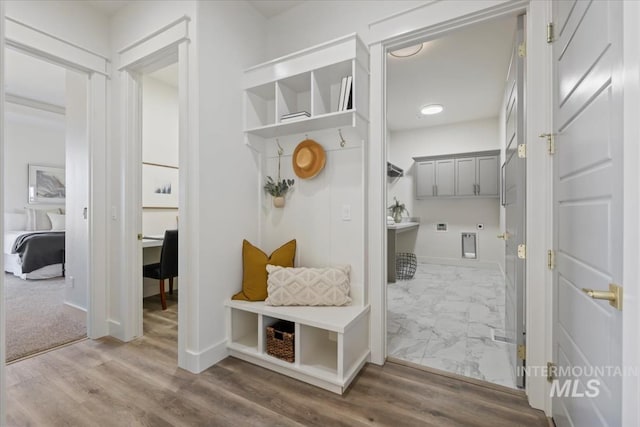 8820 E Snow Drop St, Nampa, ID 83687 - mudroom featuring baseboards