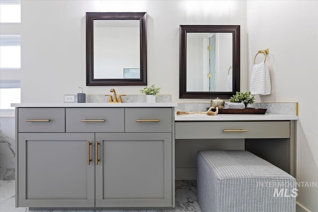 8820 E Snow Drop St, Nampa, ID 83687 - bathroom with marble finish floor and vanity