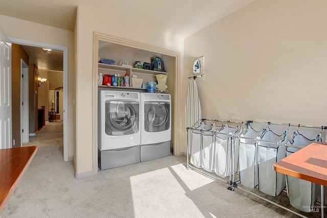 72 Pelican Dr, Rupert, ID 83350 - clothes washing area featuring carpet and independent washer and dryer