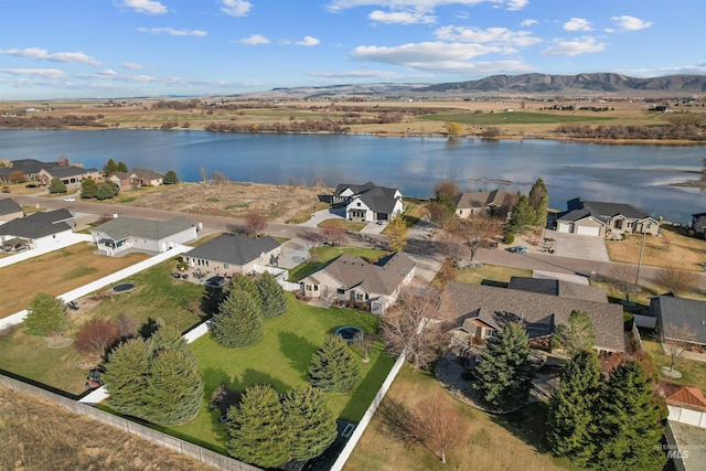 72 Pelican Dr, Rupert, ID 83350 - aerial view with a residential view and a water and mountain view