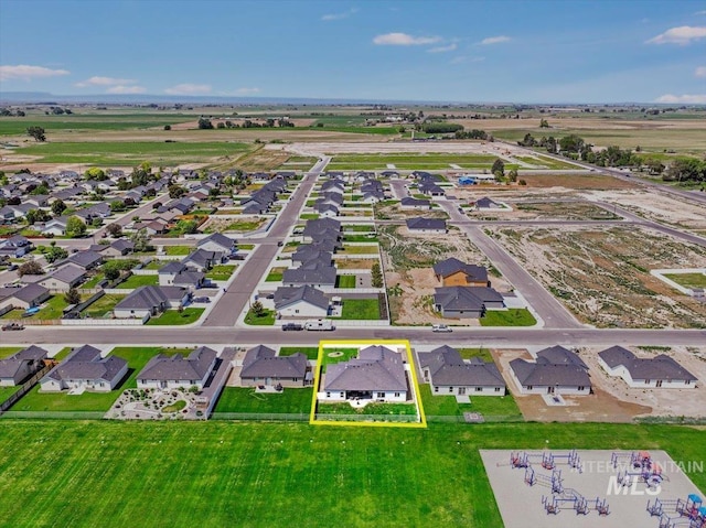 209 W 13th Ave, Jerome, ID 83338 - aerial view of residential area featuring property boundaries highlighted