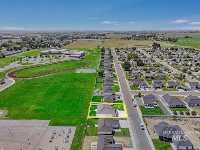 209 W 13th Ave, Jerome, ID 83338 - aerial view of residential area featuring property boundaries highlighted