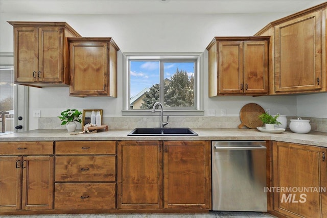 kitchen featuring sink and stainless steel dishwasher