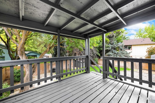 473 E Ranch Dr, Eagle, ID 83616 - wooden deck with a fenced backyard