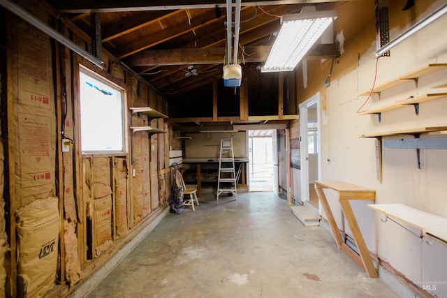view of basement
