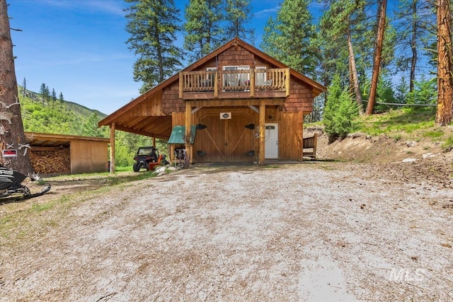 150 W Yuba Vista Dr, Atlanta, ID 83716 - view of front facade with a carport