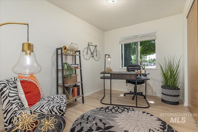 498 E Chester Ln, Boise, ID 83706 - office with light wood-type flooring and baseboards