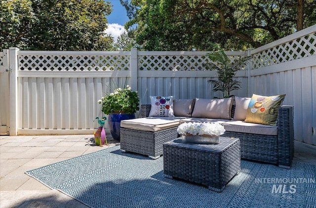 498 E Chester Ln, Boise, ID 83706 - view of patio featuring outdoor lounge area