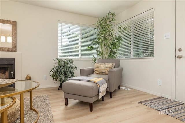 498 E Chester Ln, Boise, ID 83706 - living area with light wood-style flooring, plenty of natural light, and baseboards