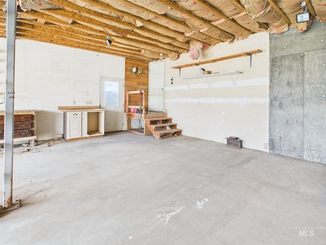 view of below grade area