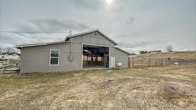 7985 S Cloverdale Rd, Boise, ID 83709 - exterior space featuring an outdoor structure and fence