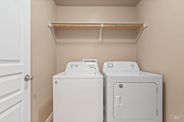 6296 W Mattawa Dr, Meridian, ID 83646 - clothes washing area with washer and dryer and laundry area