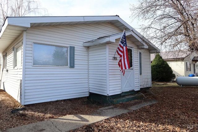 view of home's exterior