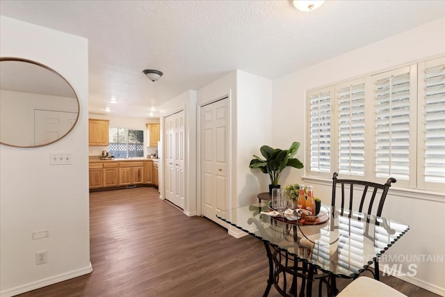 13343 N Horseshoe Bend Rd, Boise, ID 83714 - dining space featuring dark wood-style floors and baseboards
