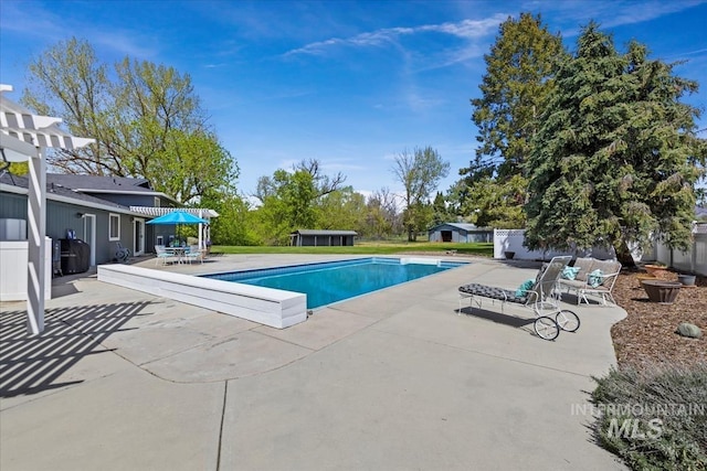 13343 N Horseshoe Bend Rd, Boise, ID 83714 - swimming pool featuring a patio