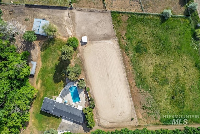 13343 N Horseshoe Bend Rd, Boise, ID 83714 - drone / aerial view of a pool area