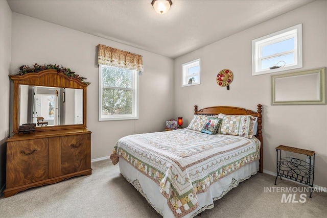 bedroom featuring carpet flooring